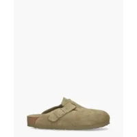 Birkenstock Boston Groen Herenslippers