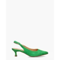 Di Lauro Rebecca Groen Dames Slingbackpumps