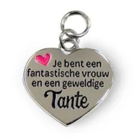 Bedeltje - Geweldige tante - Charms for you