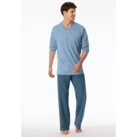 Schiesser - Comfort Essentials – Pyjama – 181154 – Blue Grey