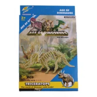 Dinosaurus 3D bouwpakket Triceratops 36-delig