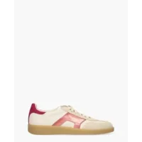 Santoni 61221 Off-White/Paars Damessneakers