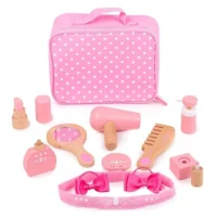 Make-up set - Hout - In beautycase - 11dlg.