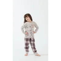 Happy People Pyjama meisjes: Punto Milano ( Warm )Bordeau ( HAP.117 )