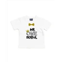 Mr. ONEderful Wit / 12-18m (76/86cm) / Kort