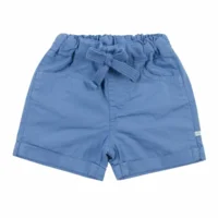 Blauwe short bla bla bla 74/9m