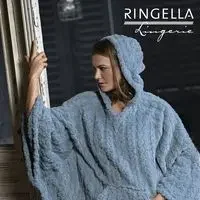 Ringella Poncho Dames: Aqua Blauw, warm ( TU maat ) ( RIN.520 )