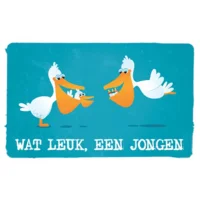 Leuke kaartjes: Wenskaart: Wat leuk een jongen LK131