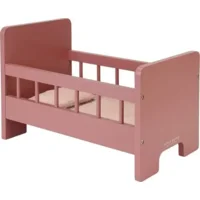 Bed - Poppenbed - Roze - 43x27,5cm - Incl. textiel