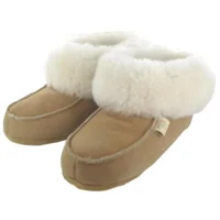 Huisbooties 100 % wol - beige 36