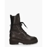 Nubikk Fae Aubine Zwart/Zwart Dames Veterboots