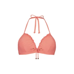 Cyell Warm Wishes triangel bikini in koraalroze