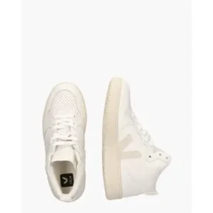 Veja V-15 Leather Wit/Beige Damessneakers