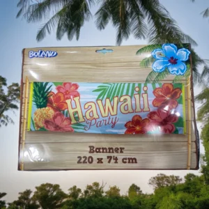 Hawaii party - Polyester banner - 74 x 220 cm