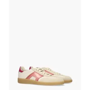 Santoni 61221 Off-White/Paars Damessneakers