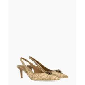 Kurt Geiger Belgravia Sling Back Beige Dames Slingbackpumps