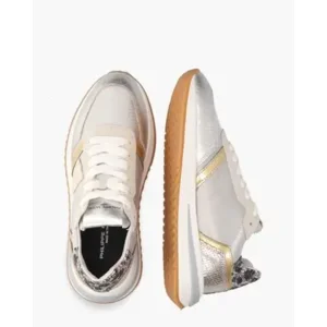 Philippe Model Tropez 2.1 Low Zilver/Goud Damessneakers