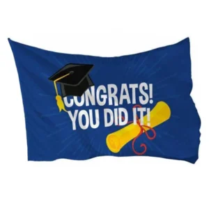 Vlag - Geslaagd - Congrats! You did it! - 90x60cm