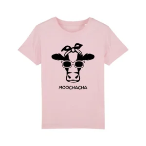 T-Shirt MooChaCha Heather Pink 7-8 jaar