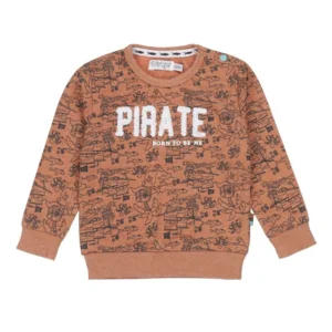 Dirkje Jongens Sweater Pirate Rusty Brown