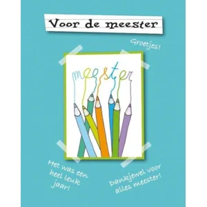 Boek - Voor de meester