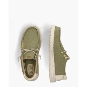 Hey Dude Wally Coastline Jute Khaki Heren Veterschoenen