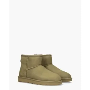 Ugg Classic Mini II Khaki Dames Enkellaarsjes