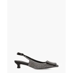 Bibi Lou 692Z00 Zilver/Zwart Slingbackpumps