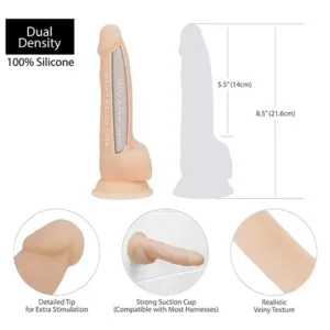 Naked Addiction Realistische Dildo Dubbele Dichtheid Vanille 20 cm