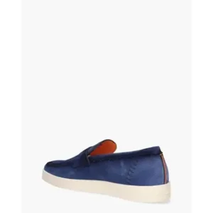 Santoni 18087 Blauw Herenloafers