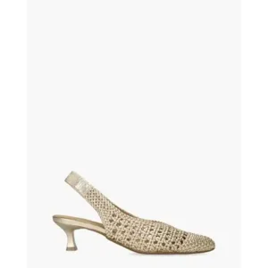 Di Lauro Wady Goud Dames Slingbackpumps