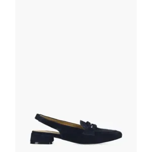 Di Lauro Wasima Donkerblauw Dames Slingbackloafers