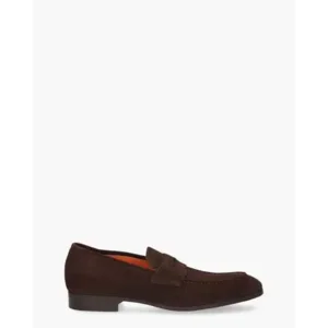 Santoni 14944 Donkerbruin Herenloafers