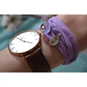 RAKHI zijden wikkelarmband Blush Pink