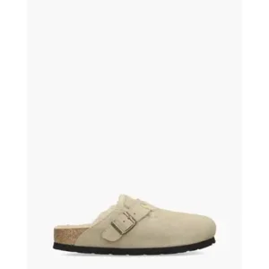 Birkenstock Boston Sherling Taupe Dames Clogs