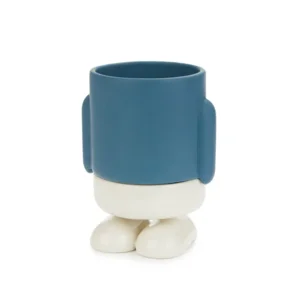 Balvi Mini Bloempot Mr Standy Blauw Keramiek