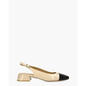 Di Lauro Wendelien Beige/Zwart Dames Slingbackloafers