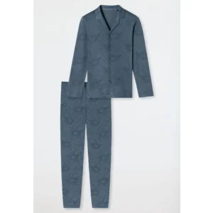 Schiesser – Fine Interlock – Pyjama – 182028 – Jeans Blue