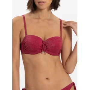 Cyell Summer Glam strapless bikini in bordeauxrood