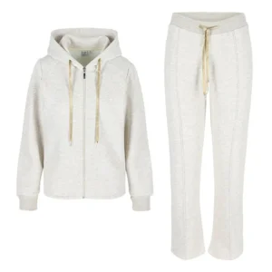 Gl-Amour Natural homewear met hoodie in beige