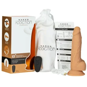 Naked Addiction Roterende & Vibrerende Vibrator met Afstandsbediening 20 cm