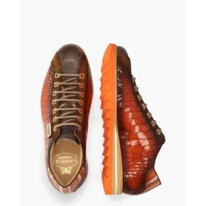 Harris 2892 Bruin/Oranje Herensneakers