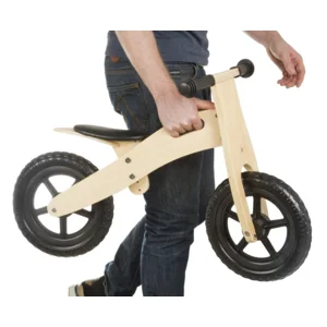 Houten loopfiets 12 inch junior blank hout