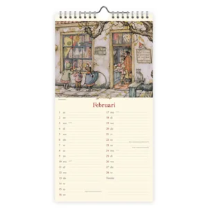 Kalender - 2025 - Notitiekalender - Anton Pieck - Snoepwinkel - 18x34,5cm