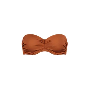 Cyell Treasure voorgevormde strapless bikini in roestbruin