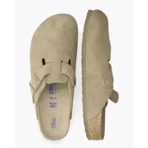 Birkenstock Boston BS Khaki Herenslippers