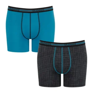 Sloggi Men Match Short C2P - 10126362 - Grey -  turquoise