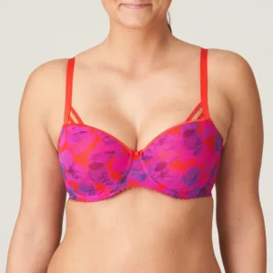 Prima Donna Twist Lenox Hill voorgevormde balconnet bh in rood en blauw