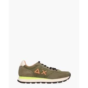 SUN68 Tom Fluo Khaki Herensneakers