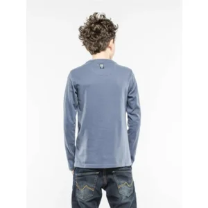 superzachte longsleeve stone blue